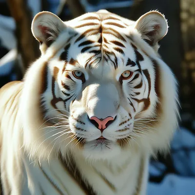 Белый Тигр Утром — стоковые фотографии и другие картинки Альбинос - Альбинос,  Белый, Белый тигр - iStock