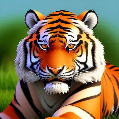 Animated White Tiger 3D model - Download Animals on 3DModels.org