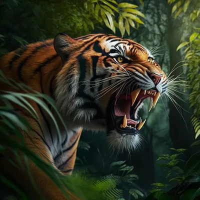 A Realistic Bengal Tiger in the Jungle HD Wallpaper 1920 x 1080