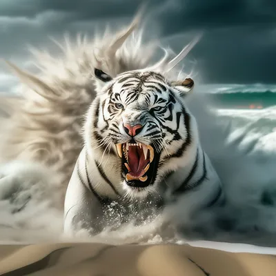 Морда белого тигра » Белые тигры » Кошачья галерея » Magnus Felidae  (Великие Кошачьи) - красота и превосходство!