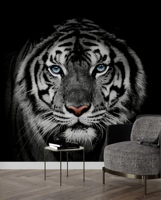 Tiger Tropics in Dark Green Temporary Wallpaper – MUSE Wall Studio