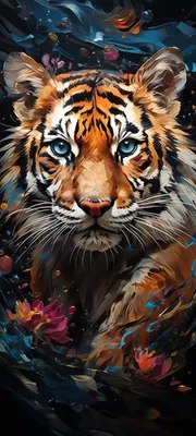 Tiger Art 4K Wallpaper iPhone HD Phone #1901n
