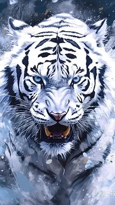 White Tiger Phone wallpaper - MyWallpapers.in