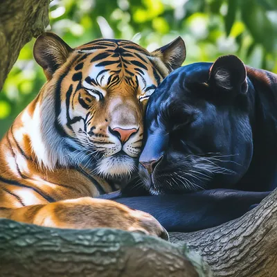Тигр и пантера фото 