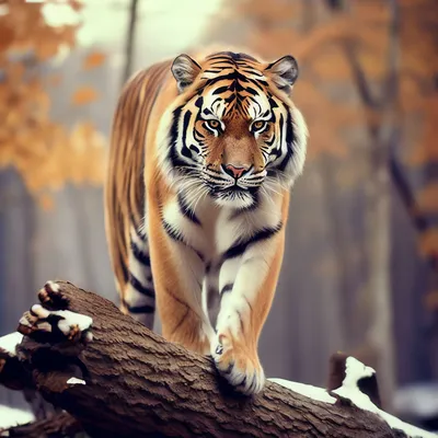 Живопись на холсте Тигр на дереве