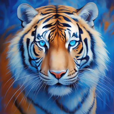 Тигр с голубыми глазами фото 