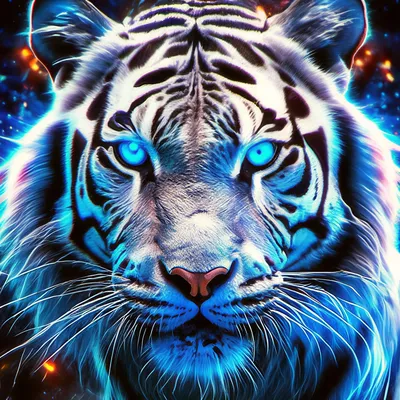 Тигр с голубыми глазами - 69 фото