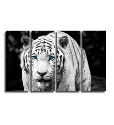 Картина по номерам Рыжий Кот \"Тигр с голубыми глазами\", 22х30 см., холст  оптом с бесплатной доставкой по России :: Картины по номерам