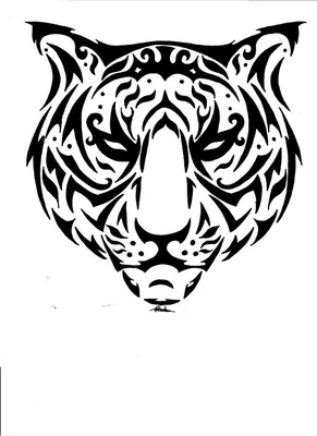 тигр, тотем тигра, тату, вырезать из бумаги png | Klipartz