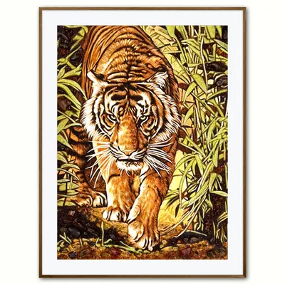 Картина по номерам Тигр в джунглях , Rainbow Art, GX44819 - описание,  отзывы, продажа | CultMall