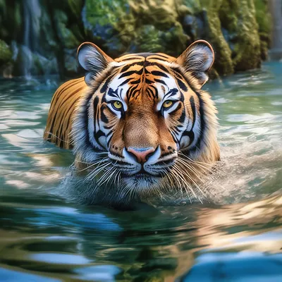 Тигр в воде - Datso Gallery
