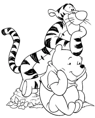 Раскраска Счастливый Тигра распечатать или скачать