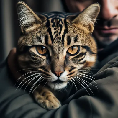 бенгальский кот смотрит в камеру, милый коричневый тигровый котенок смотрит  на тебя, Hd фотография фото, кошка фон картинки и Фото для бесплатной  загрузки