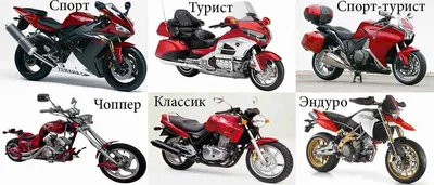 Подборка фото с различными типами мотоциклов