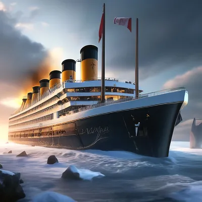 Айсберг рухнул на головы посетителей музея корабля «Титаник» | КиноТВ