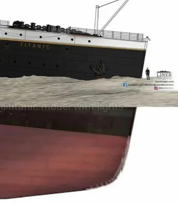 Как глубоко вошёл в океанское дно нос «Титаника»? | Пикабу