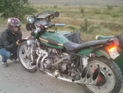 Мотоциклы-монстры: захватывающие фотографии тюнинга