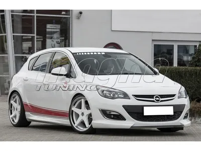 Юбка на передний бампер JMS на Opel Astra J