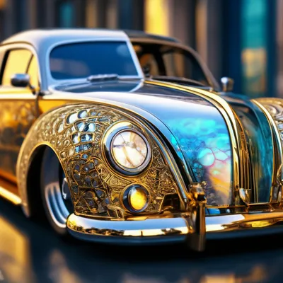Ретро-автомобиль, тюнинг,золото, …» — создано в Шедевруме