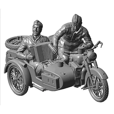 В хорошем качестве изображение тюнингованного советского мотоцикла