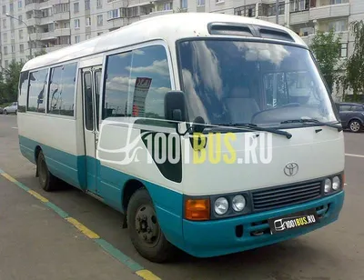 Автобус Toyota Coaster (351) в аренду с водителем в Москве по НИЗКОЙ цене -  компания 1001 bus