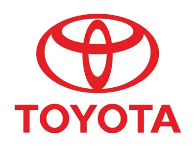 Toyota logo symbol icon flag Stock Photo - Alamy