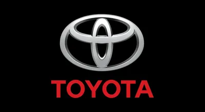 Toyota logo brand car symbol red and white design Vector Image