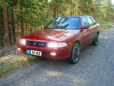 Тойота Карина II 1990 год, 2 литра, Всем привет, механика, Вишнёвый, AT170,  комплектация Toyota Carina II GLi, Семей