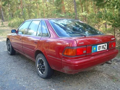 Тойота Карина II 1990 год, 2 литра, Всем привет, механика, Вишнёвый, AT170,  комплектация Toyota Carina II GLi, Семей