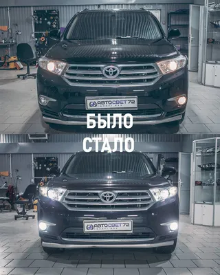 Альтернативная оптика передняя Liyuan Lights для TOYOTA Highlander II  (10-...) CCFL Black | Tuningmode.ru