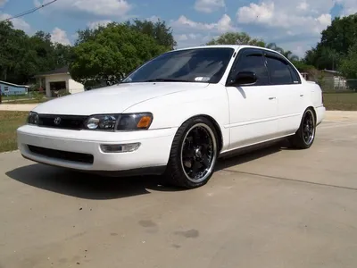 1997 Toyota Corolla Base with 15x10.5 Stealth Custom Series Smoothies and  Toyo Tires 195x45 on Air Suspension | 464927 | Fitment Industries
