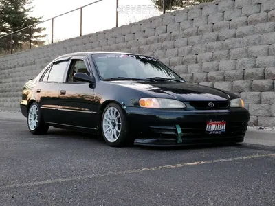 1999 Toyota Corolla with 15x7 35 Konig Dial In and 195/55R15 Toyo Tires  Proxes and Coilovers | Custom Offsets