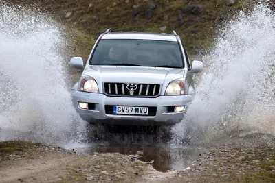 CHELYABINSK REGION, RUSSIA - JULY 8, 2017: Black Off-road Car Toyota Land  Cruiser Prado 120 At The Countryside. Stock Photo, Picture and Royalty Free  Image. Image 82140574.