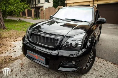 Установка светодиодных линз в фары Toyota Land Cruiser Prado 120 / Тойота  Прадо 120