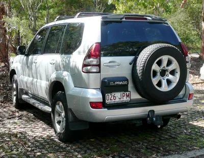 Novosibirsk, Russia - 12.19.2019: Used black Toyota Land Cruiser Prado 2007  release with an engine of 4 liters rear view on the car snow parking after  Stock Photo - Alamy