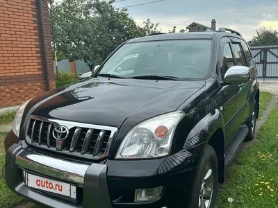 Novosibirsk, Russia - 12.19.2019: Used black Toyota Land Cruiser Prado 2007  release with an engine of 4 liters rear view on the car snow parking after  Stock Photo - Alamy