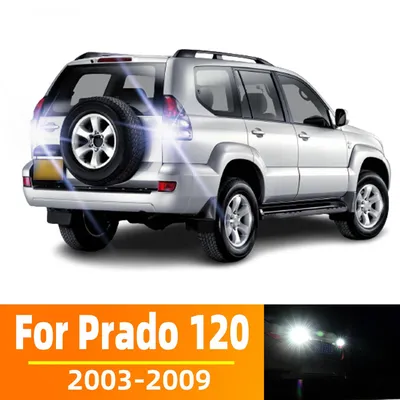 2PCS For Toyota Land Cruiser PRADO 120 J120 2003 2005 2006 2007 2008 2009  LED Backup Reversing Light Bulb Canbus No Error