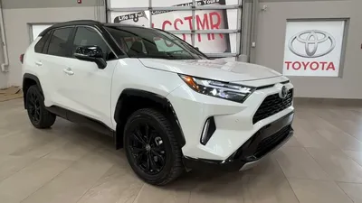 White 2022 Toyota RAV4 Hybrid XSE Review Sherwood Park Toyota - YouTube