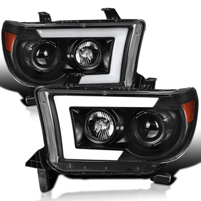 Spec-D Tuning Compatible with 2007-2013 Toyota Tundra 2008-2017 Sequoia  Smoked Headlights 2007 2008 2009 2010 2011 2012 2013 (Left+Right) -  Walmart.com