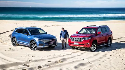 2019 Volkswagen Touareg v Toyota LandCruiser Prado Kakadu comparison - Drive