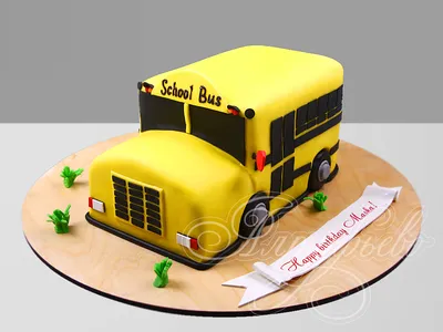 3D Торт Автобус №6955 купить по выгодной цене с доставкой по Москве.  Интернет-магазин Московский Пекарь