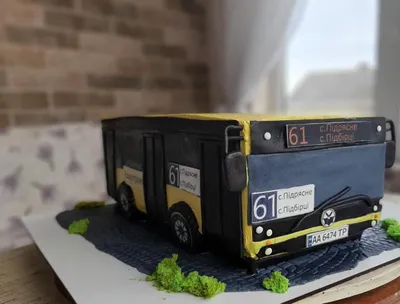 Торт Автобус 120 с доставкой по Москве Автобус Тайо Детские торты  Производство тортов на заказ - Fleurie