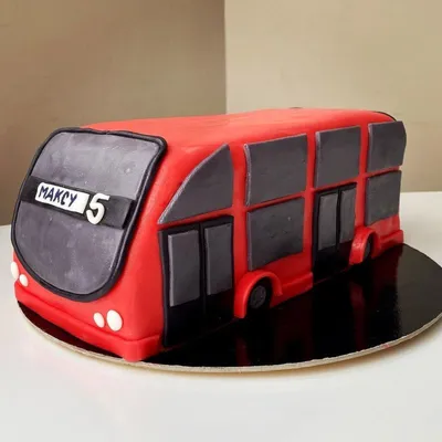 3D Торт Автобус №6952 купить по выгодной цене с доставкой по Москве.  Интернет-магазин Московский Пекарь