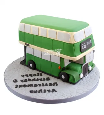 Торт с двухэтажным автобусом категории Одноярусные свадебные торты