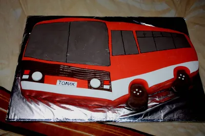 Торт с автобусом (11) - купить на заказ с фото в Москве