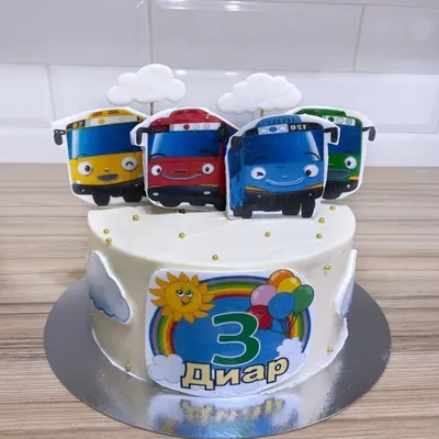3D Торт Автобус №6957 купить по выгодной цене с доставкой по Москве.  Интернет-магазин Московский Пекарь
