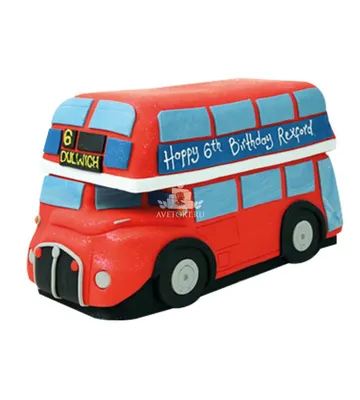 3D Торт Автобус №6953 купить по выгодной цене с доставкой по Москве.  Интернет-магазин Московский Пекарь