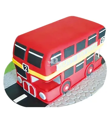 Торт Тайо маленький автобус — на заказ по цене 950 рублей кг | Кондитерская  Мамишка Москва