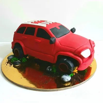 Торт машина Рольф Jeep 24125418 стоимостью 38 150 рублей - торты на заказ  ПРЕМИУМ-класса от КП «Алтуфьево»