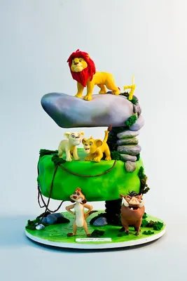 Пин от пользователя Андреева Ольга на доске Король лев | Тематический торт,  Художественные торты, Король лев